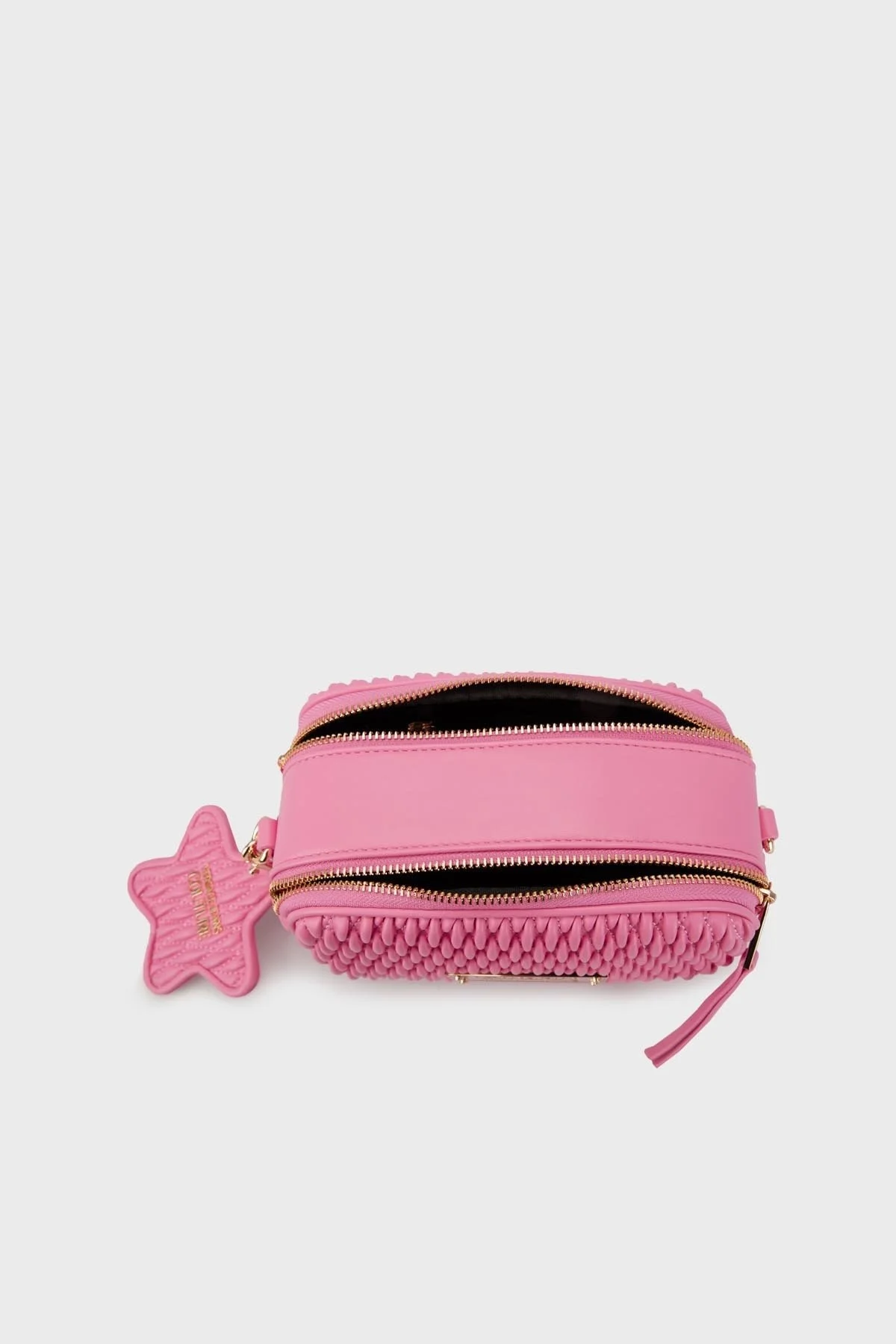 Versace Jeans Couture Logolu Ayarlanabilir ve Çıkarılabilir Omuz Askılı Bayan Çanta 75VA4BO9 ZS818 461 PEMBE - 5
