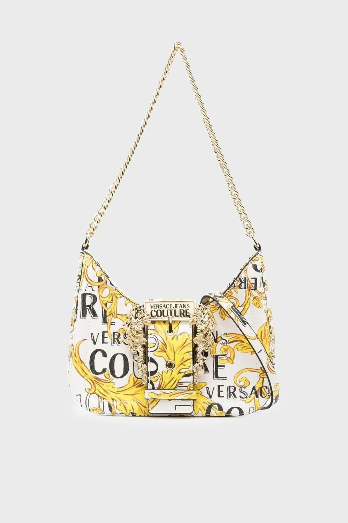 Versace Jeans Couture Logolu Barok Desenli Zincir Askılı Bayan Çanta 74VA4BF5 ZS597 G03 BEYAZ - 1