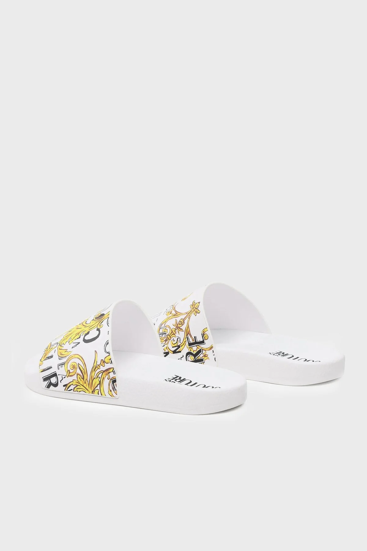 Versace Jeans Couture Logolu Kadın Terlik 74VA3SQ3 ZS631 G03 BEYAZ - 3