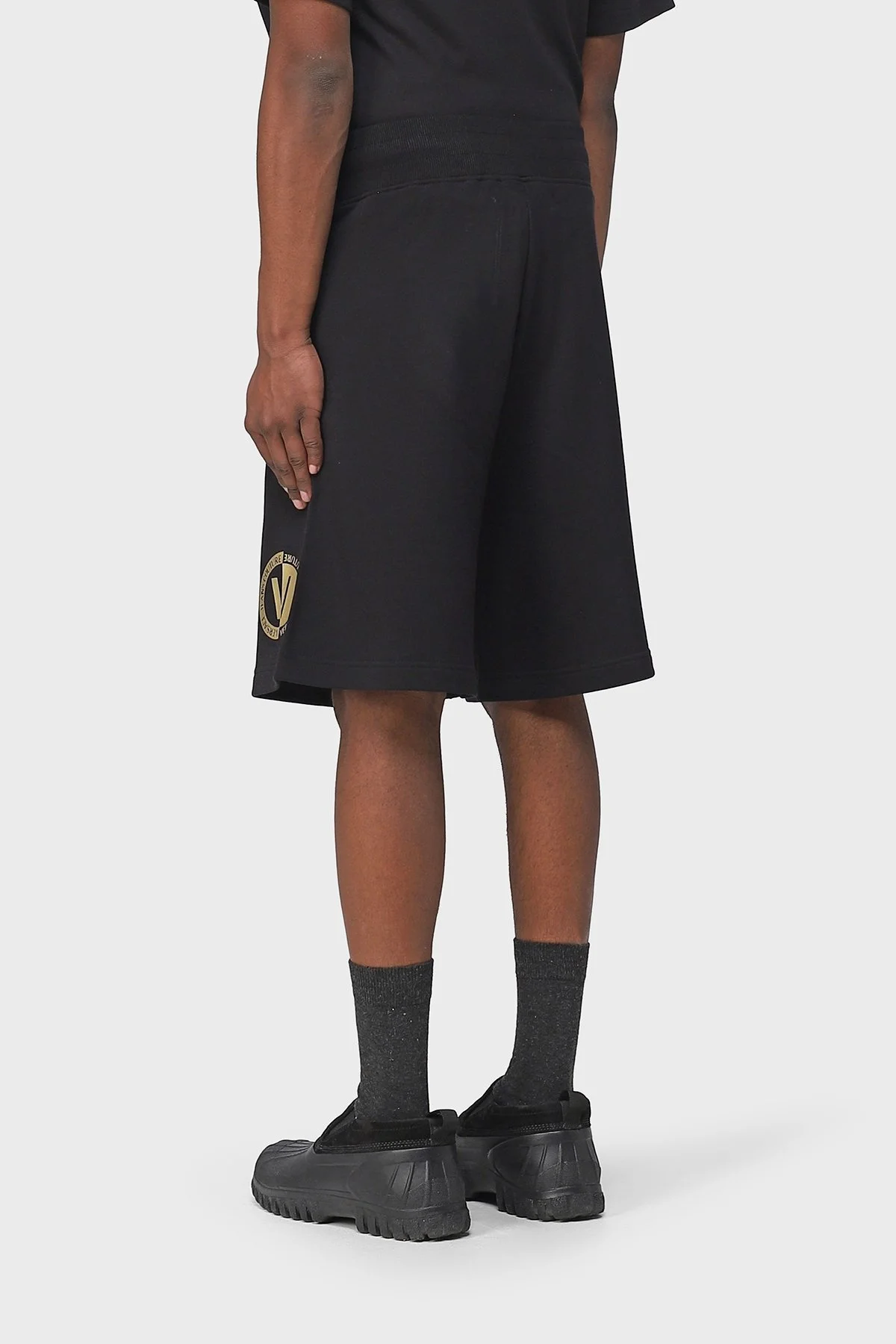 Versace Jeans Couture Logolu Belden Bağlamalı Cepli Relaxed Fit Erkek Short 74GADT10 CF01T G89 SİYAH - 2