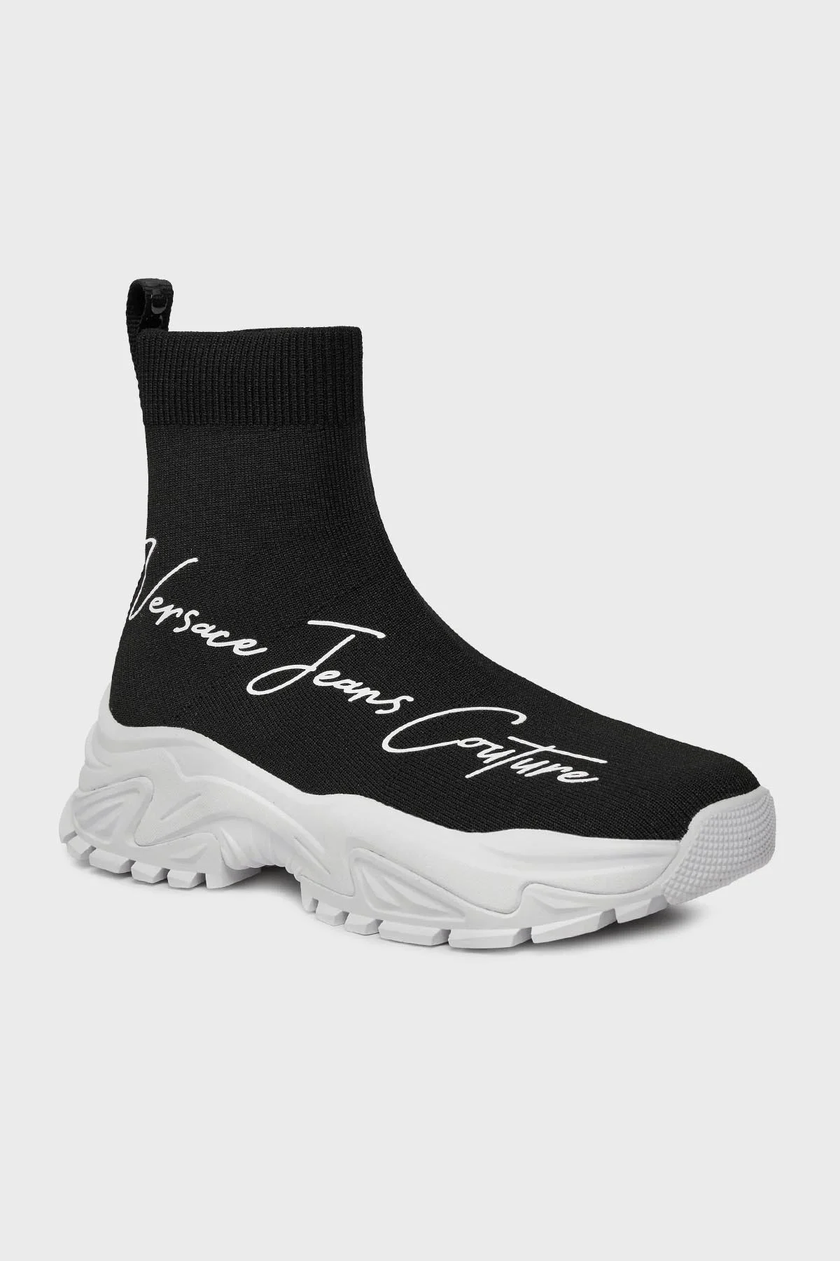 Versace Jeans Couture Logolu Bilekli Sneaker Bayan Ayakkabı 75VA3SV5 ZS681 899 SİYAH - 7