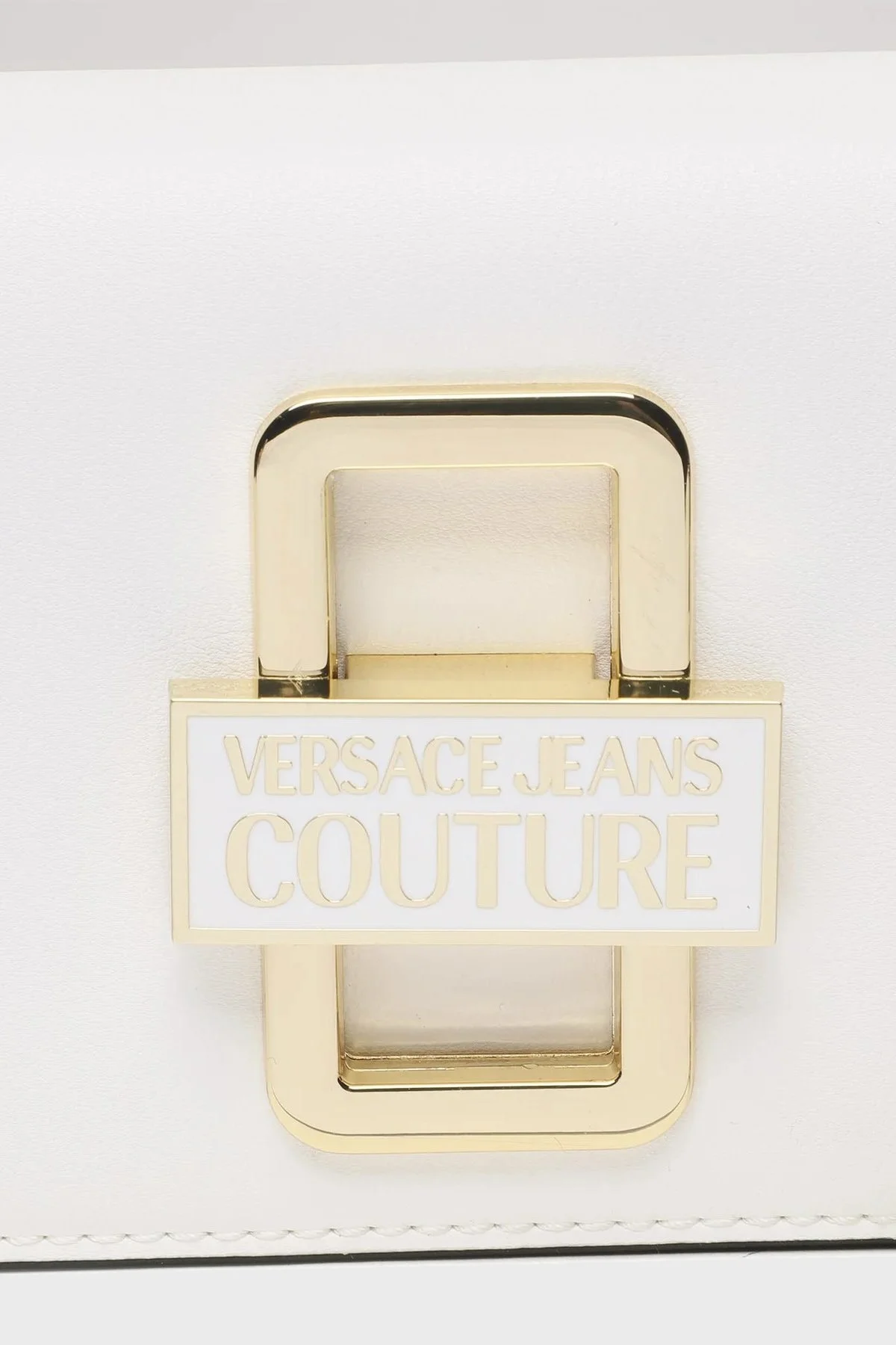 Versace Jeans Couture Logolu Çıkarılabilir Askılı Zincirli Bayan Çanta 74VA4BR2 ZS585 003 BEYAZ - 5