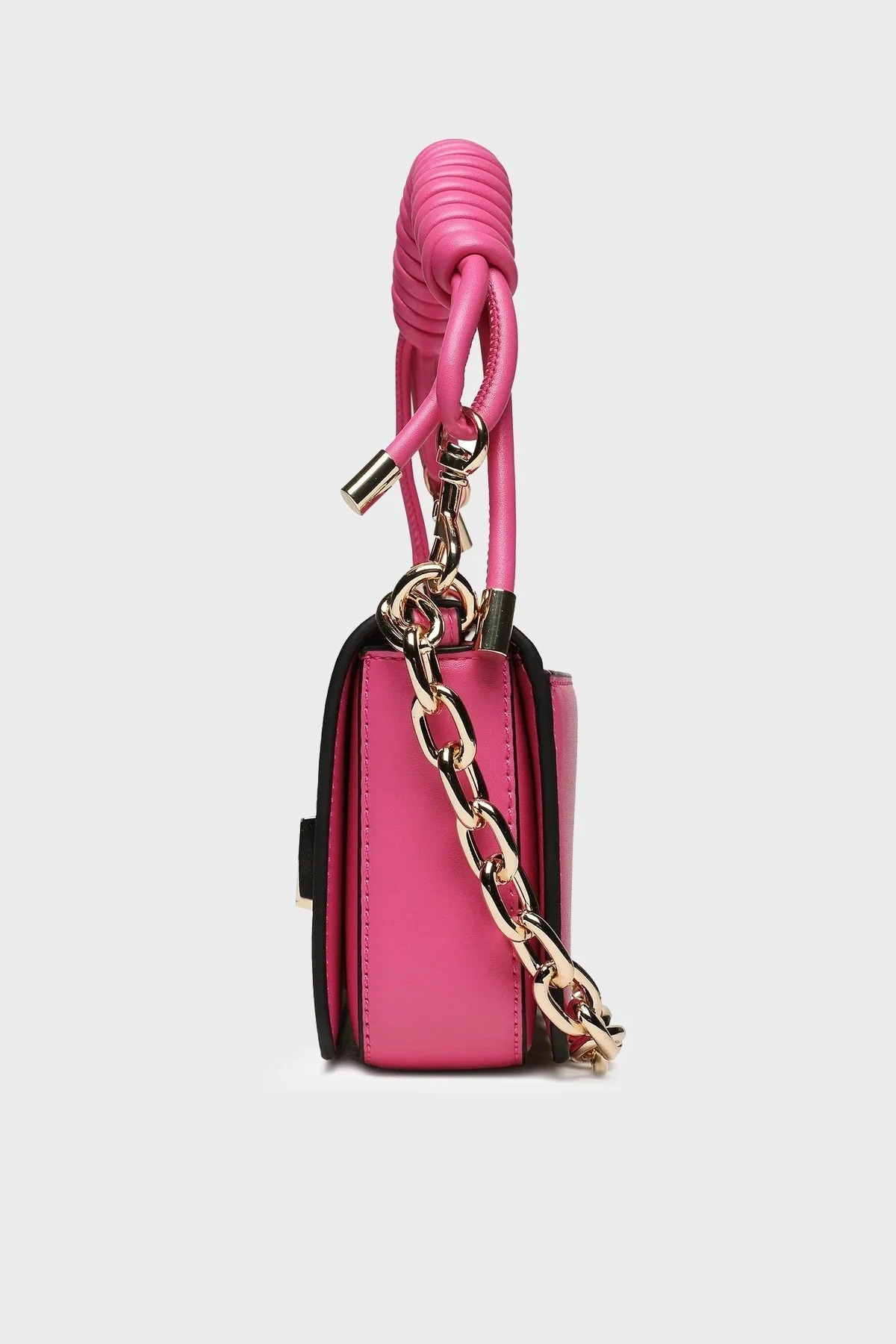 Versace Jeans Couture Logolu Çıkarılabilir Askılı Zincirli Bayan Çanta 74VA4BR2 ZS585 406 FUŞYA - 3