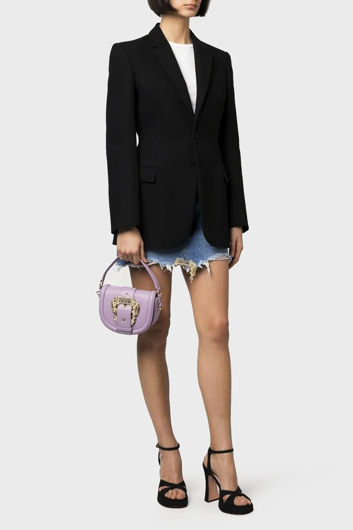 Versace Jeans Couture Logolu Çıkarılabilir Omuz Askılı Bayan Çanta 74VA4BF2 ZS413 302 LİLA - 2