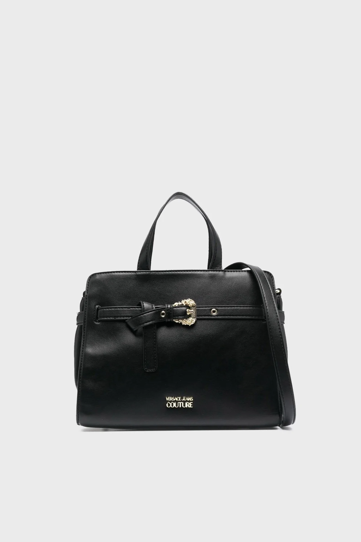 Versace Jeans Couture Logolu Çıkarılabilir Omuz Askılı Bayan Çanta 74VA4BFM ZS412 899 SİYAH - 1