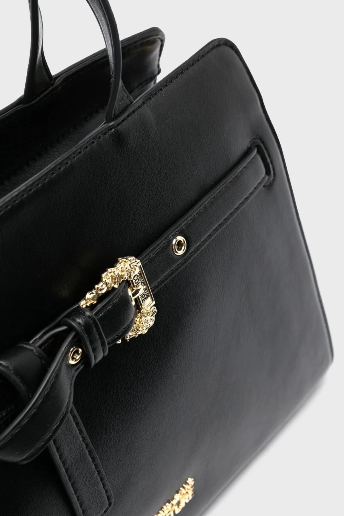 Versace Jeans Couture Logolu Çıkarılabilir Omuz Askılı Bayan Çanta 74VA4BFM ZS412 899 SİYAH - 4