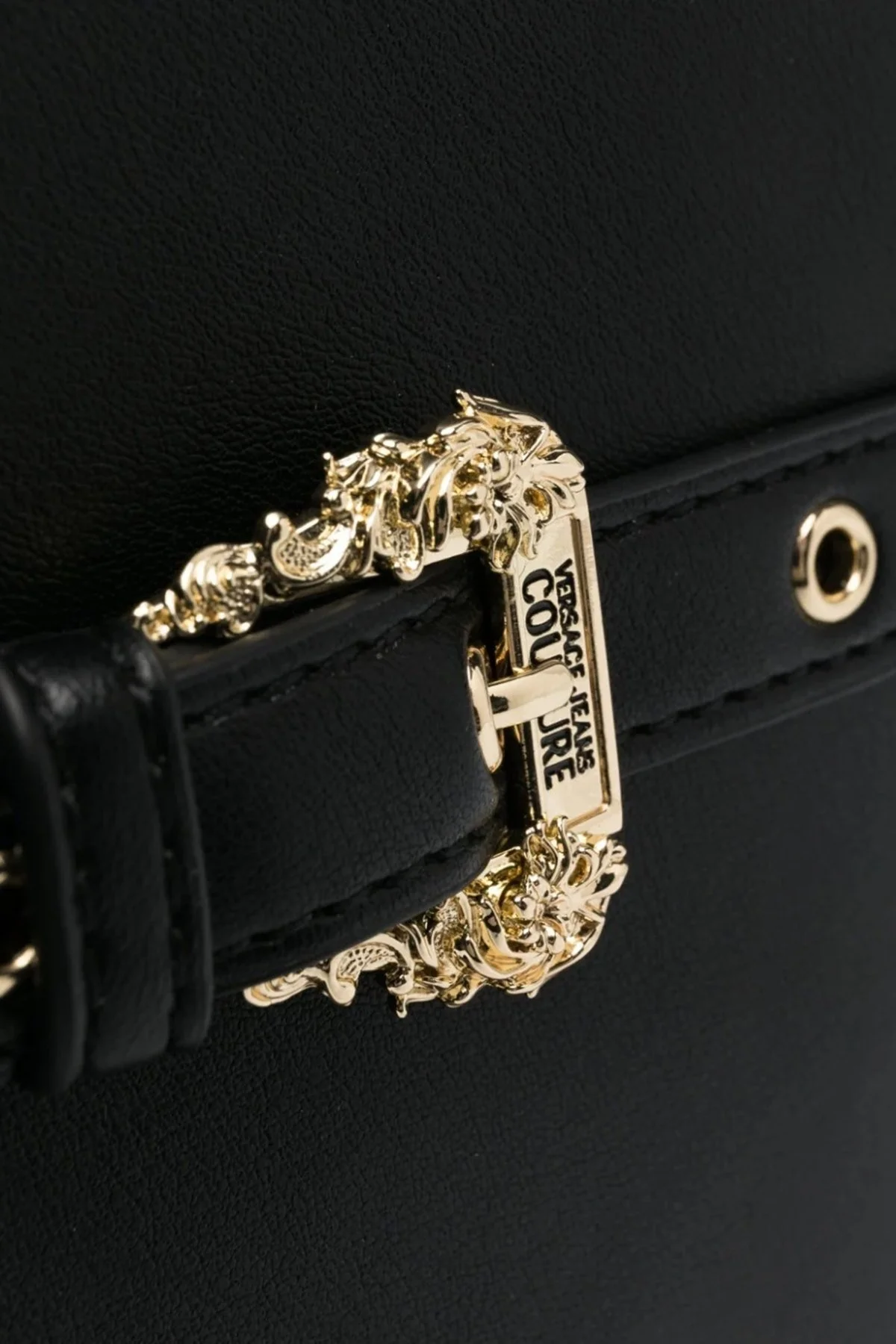 Versace Jeans Couture Logolu Çıkarılabilir Omuz Askılı Bayan Çanta 74VA4BFO ZS412 899 SİYAH - 5