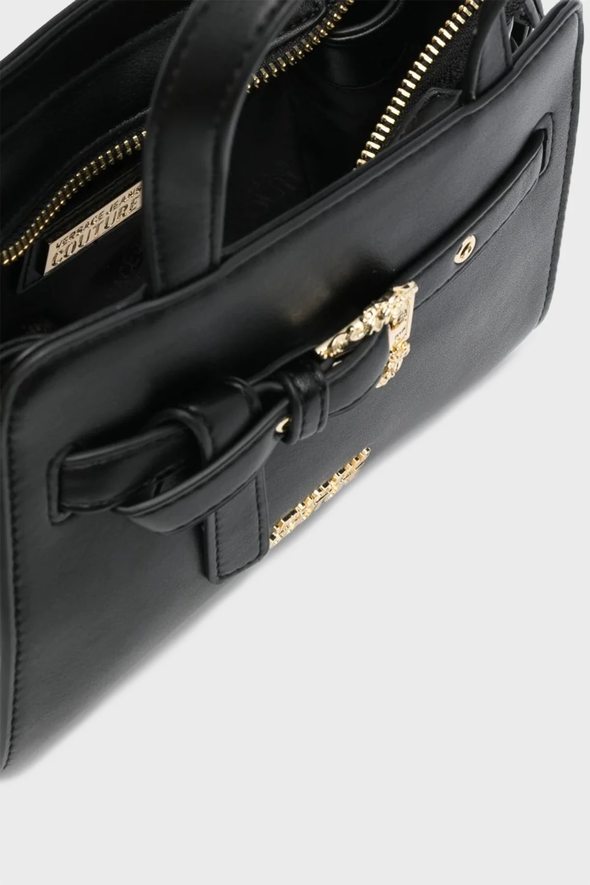 Versace Jeans Couture Logolu Çıkarılabilir Omuz Askılı Bayan Çanta 74VA4BFO ZS412 899 SİYAH - 6