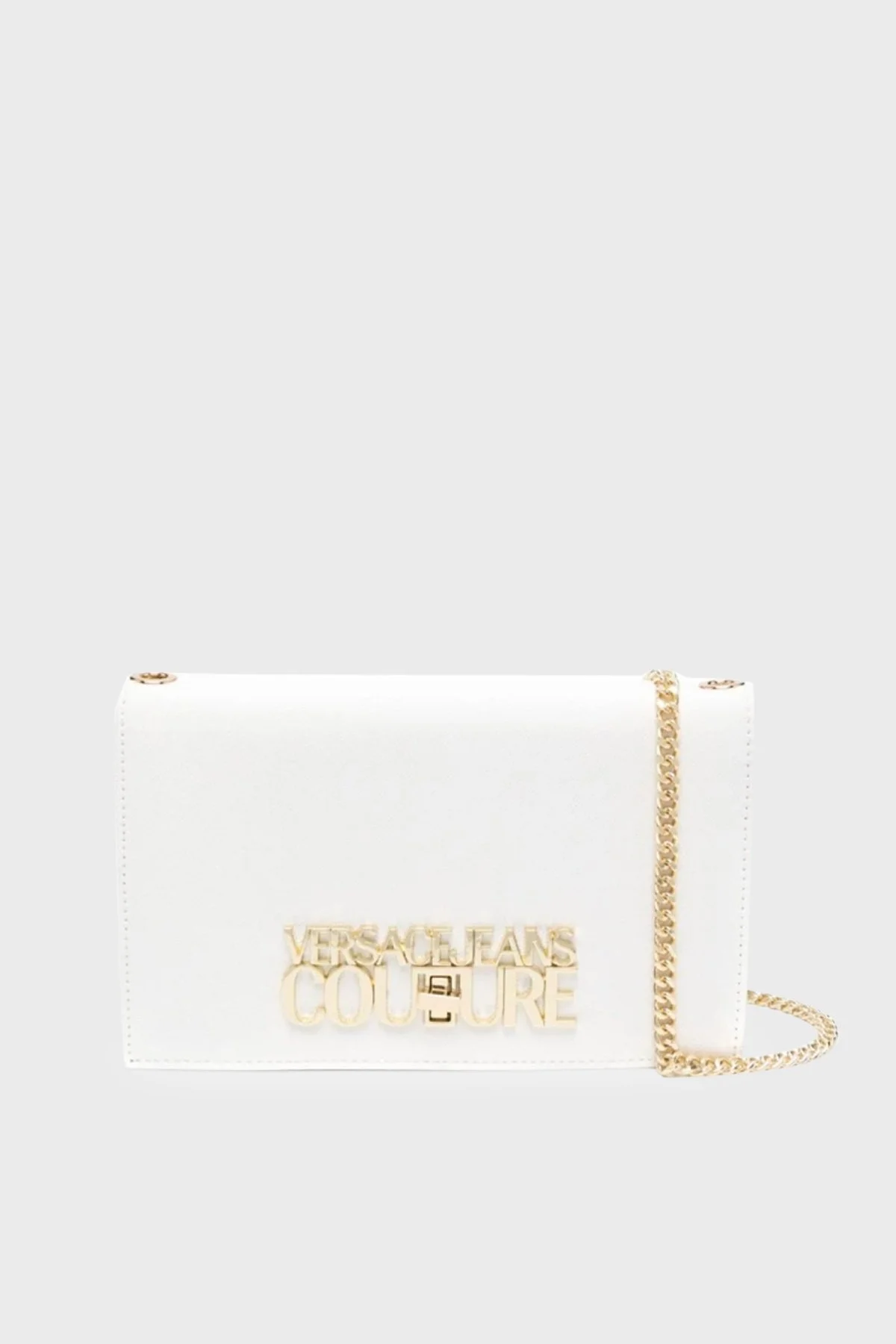 Versace Jeans Couture Logolu Çıkarılabilir Omuz Askılı Bayan Çanta 74VA5PL6 ZS467 003 BEYAZ - 1