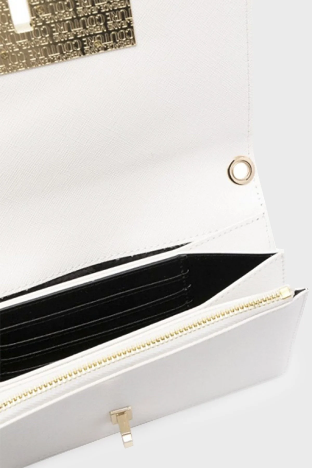 Versace Jeans Couture Logolu Çıkarılabilir Omuz Askılı Bayan Çanta 74VA5PL6 ZS467 003 BEYAZ - 3