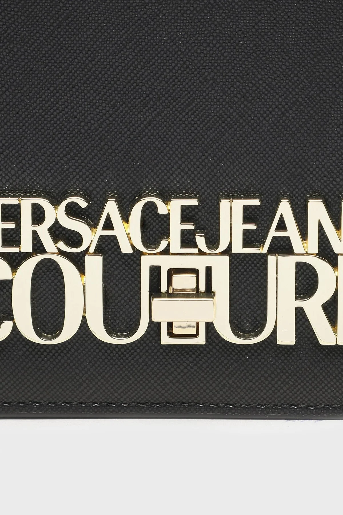 Versace Jeans Couture Logolu Çıkarılabilir Omuz Askılı Bayan Çanta 74VA5PL6 ZS467 899 SİYAH - 2