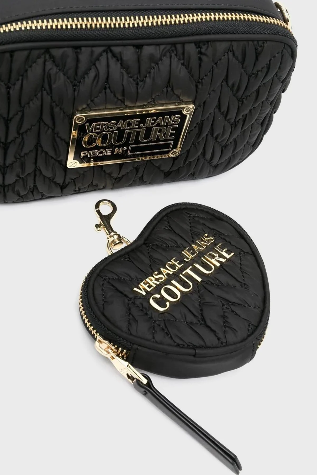 Versace Jeans Couture Logolu Çıkarılabilir Omuz Askılı Mini Cüzdanlı Bayan Çanta 74VA4BO6 ZS584 899 SİYAH - 4