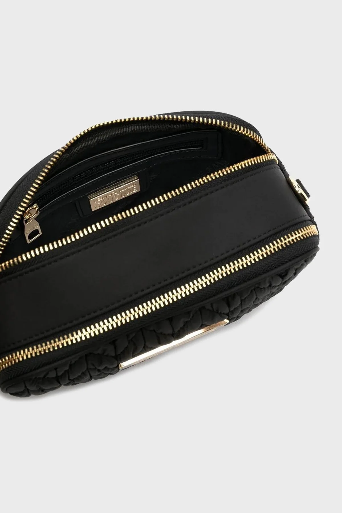 Versace Jeans Couture Logolu Çıkarılabilir Omuz Askılı Mini Cüzdanlı Bayan Çanta 74VA4BO6 ZS584 899 SİYAH - 5