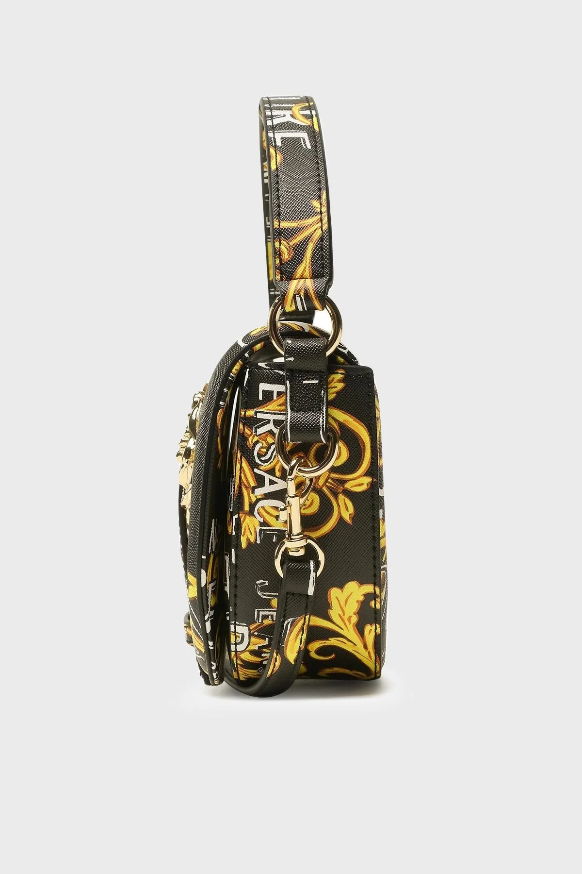 Versace Jeans Couture Logolu Çıkarılabilir Uzatma Askılı Bayan Çanta 74VA4BF2 ZS597 G89 SİYAH - 4