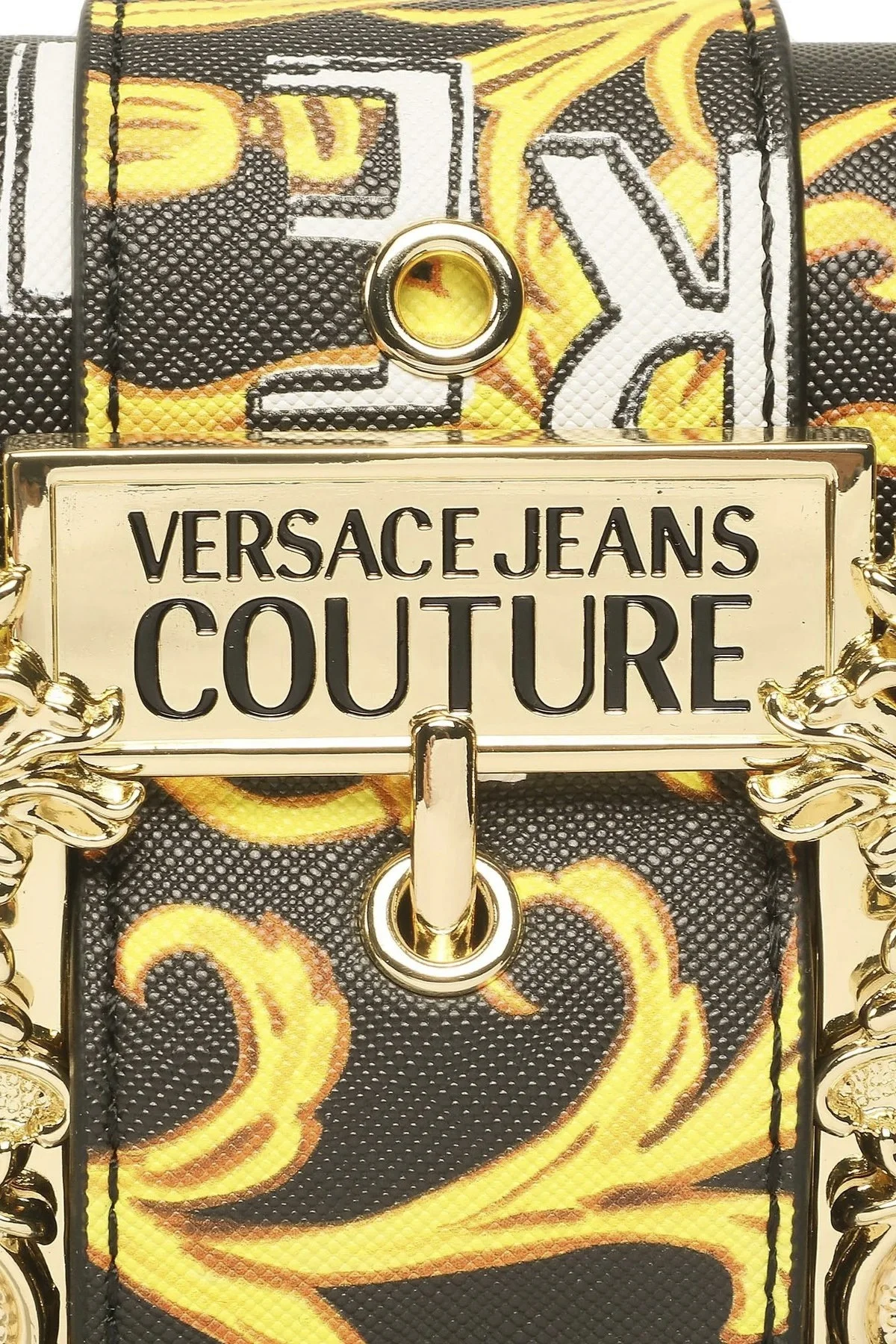 Versace Jeans Couture Logolu Çıkarılabilir Uzatma Askılı Bayan Çanta 74VA4BF2 ZS597 G89 SİYAH - 5