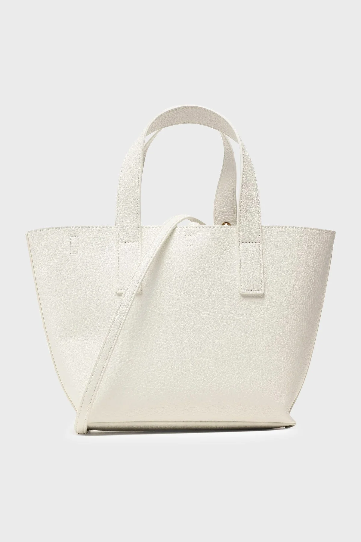 Versace Jeans Couture Logolu Çıkarılabilir Uzatma Askılı Bayan Çanta 74VA4BFA ZS413 003 BEYAZ - 4