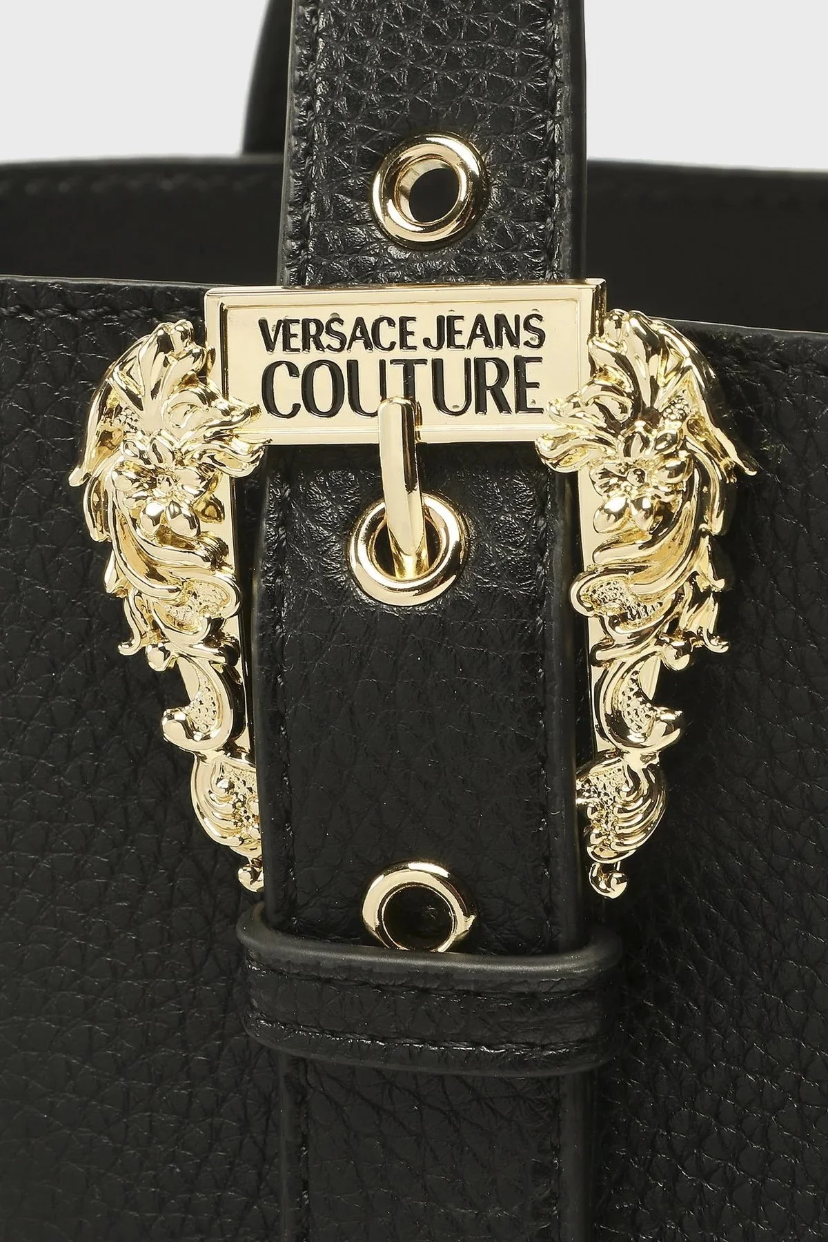 Versace Jeans Couture Logolu Çıkarılabilir Uzatma Askılı Bayan Çanta 74VA4BFA ZS413 899 SİYAH - 4