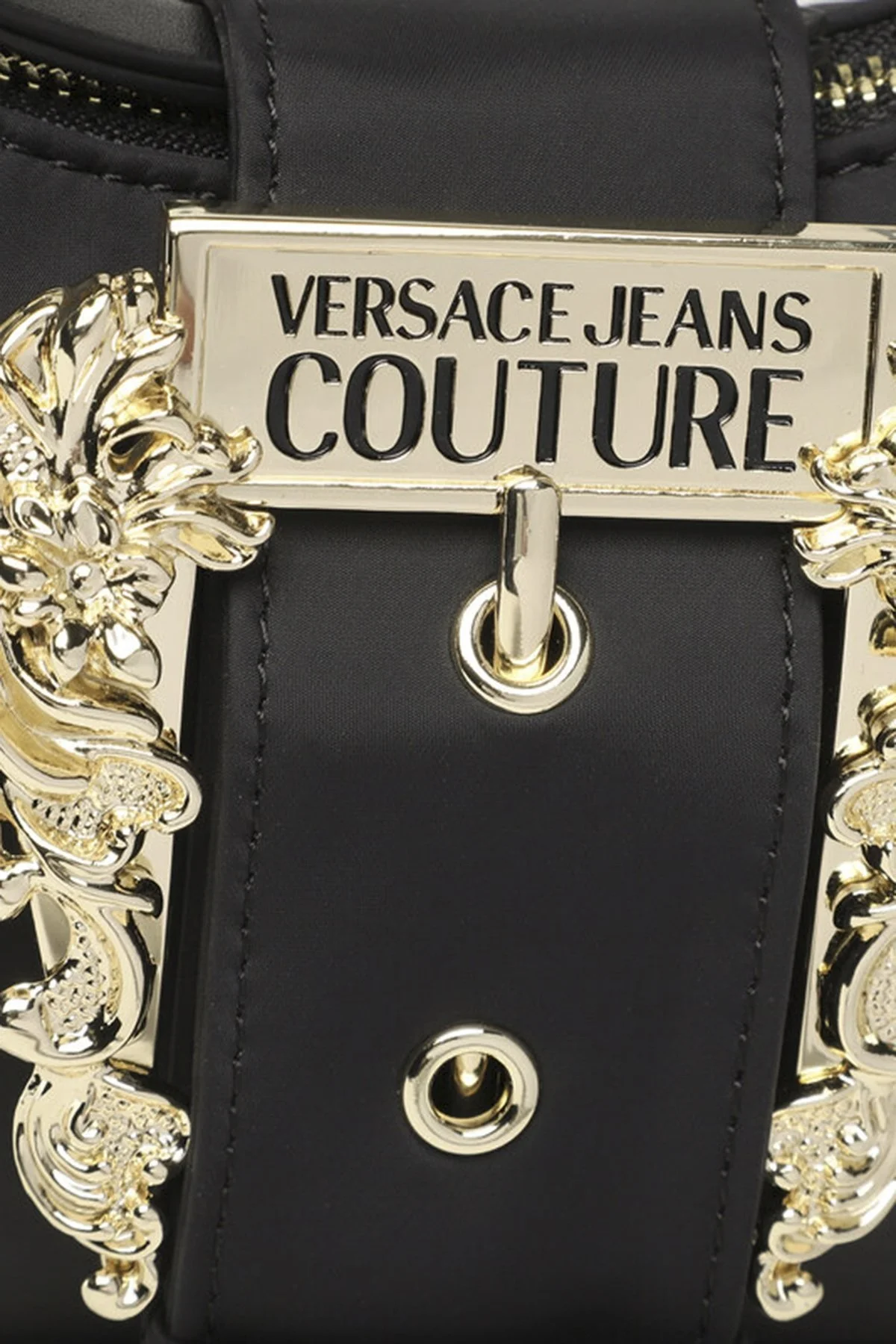 Versace Jeans Couture Logolu Çıkarılabilir Uzatma Askılı Bayan Çanta 74VA4BFG ZS640 899 SİYAH - 2