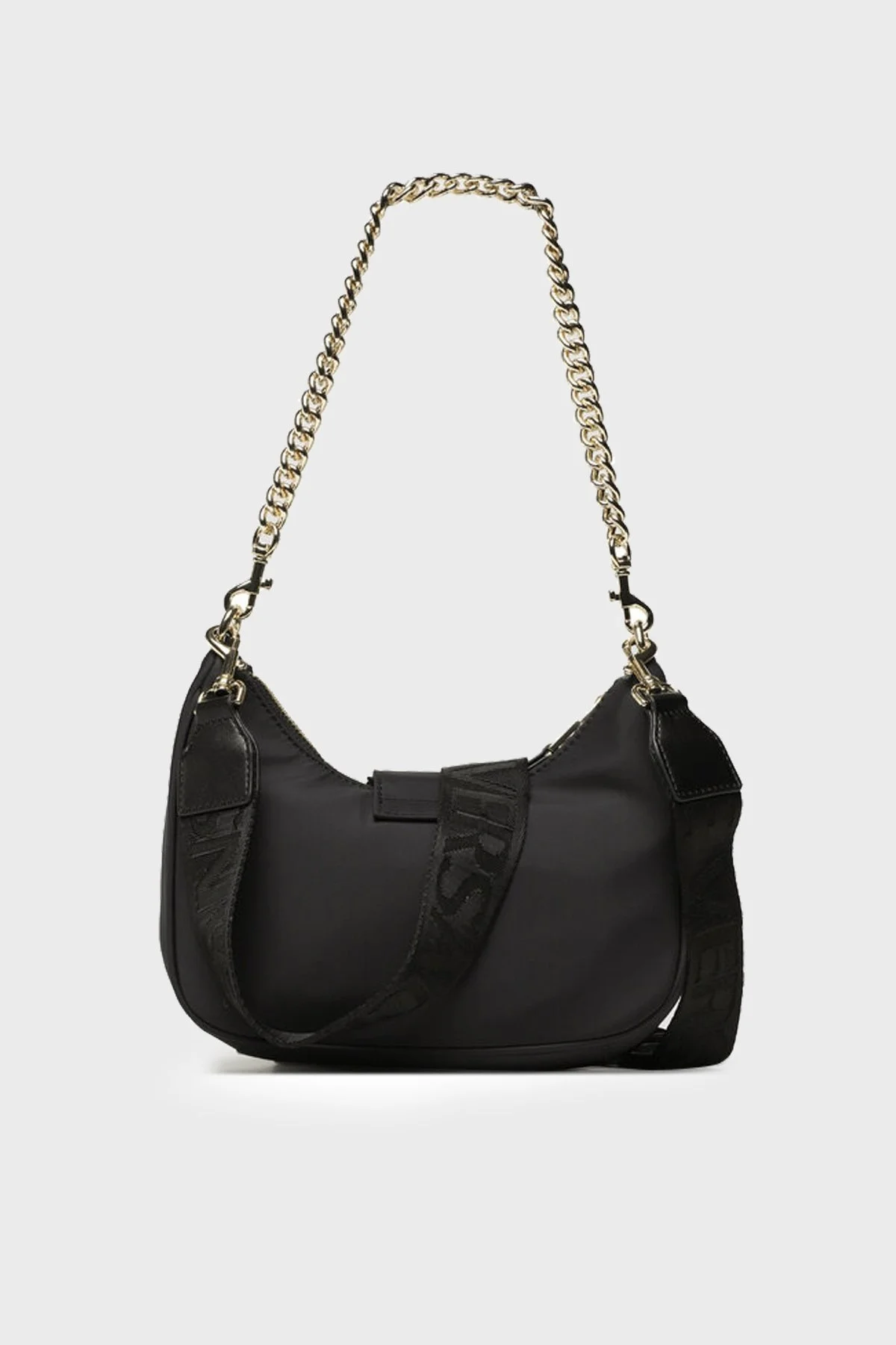 Versace Jeans Couture Logolu Çıkarılabilir Uzatma Askılı Bayan Çanta 74VA4BFG ZS640 899 SİYAH - 4