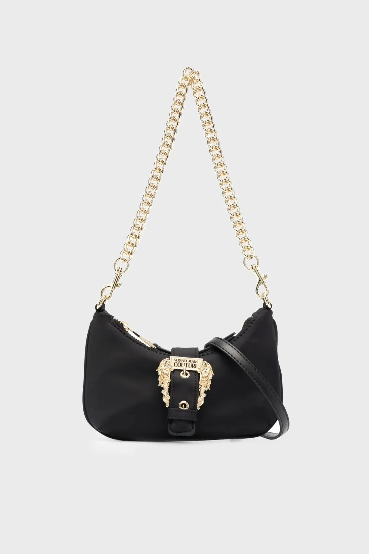 Versace Jeans Couture Logolu Çıkarılabilir Uzatma Askılı Bayan Çanta 74VA4BFR ZS640 899 SİYAH - 1