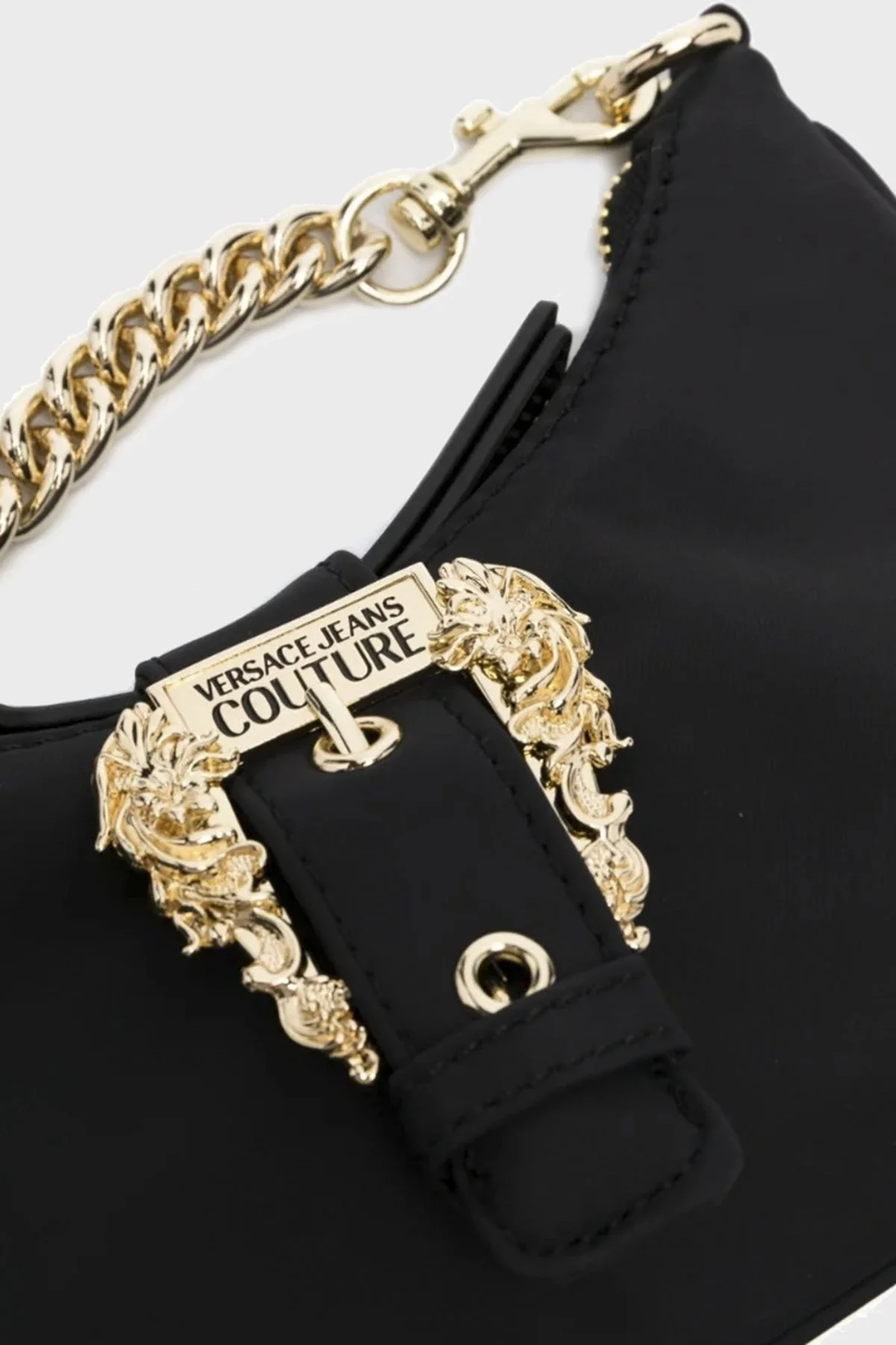 Versace Jeans Couture Logolu Çıkarılabilir Uzatma Askılı Bayan Çanta 74VA4BFR ZS640 899 SİYAH - 4