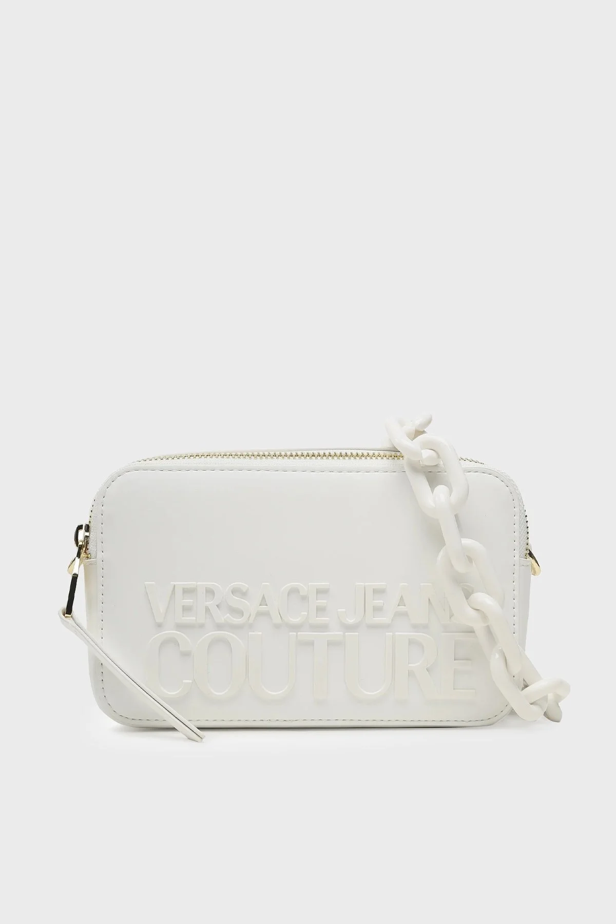 Versace Jeans Couture Logolu Çıkarılabilir Uzatma Askılı Bayan Çanta 74VA4BH3 ZS613 003 BEYAZ - 1