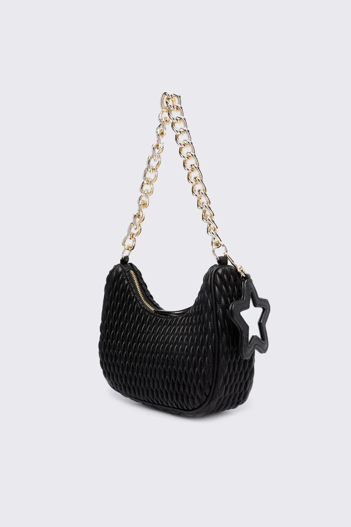 Versace Jeans Couture Logolu Çıkarılabilir Uzatma Askılı Kapitone Bayan Çanta 75VA4BO1 ZS818 899 SİYAH - 4