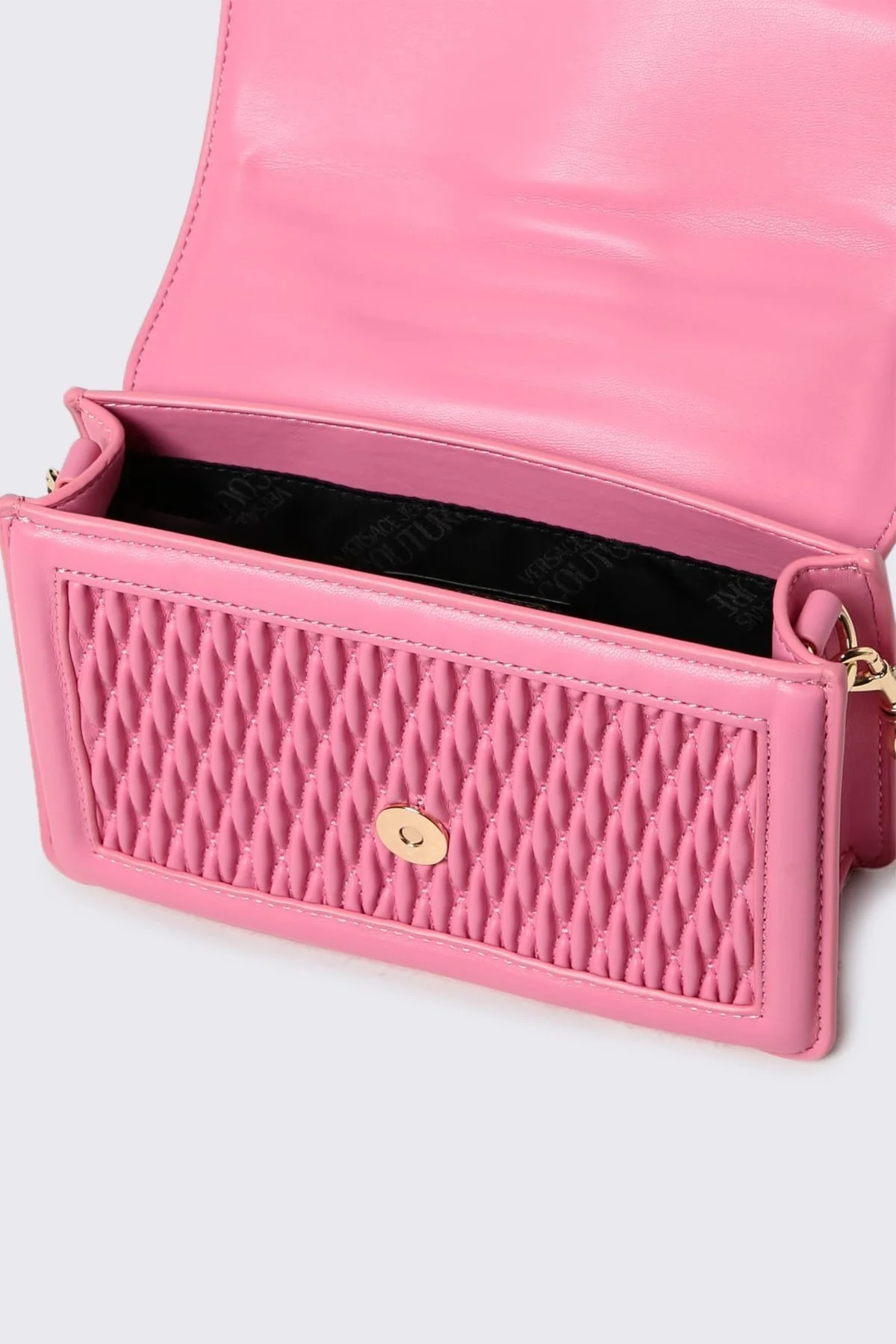 Versace Jeans Couture Logolu Çıkarılabilir Uzatma Askılı Zincirli Bayan Çanta 75VA4BFC ZS818 461 PEMBE - 3