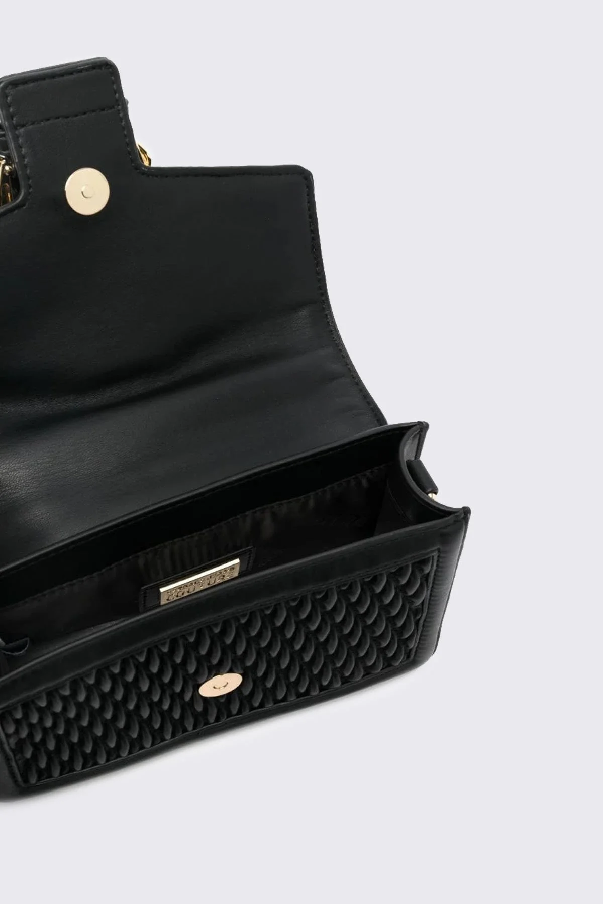 Versace Jeans Couture Logolu Çıkarılabilir Uzatma Askılı Zincirli Bayan Çanta 75VA4BFC ZS818 899 SİYAH - 5