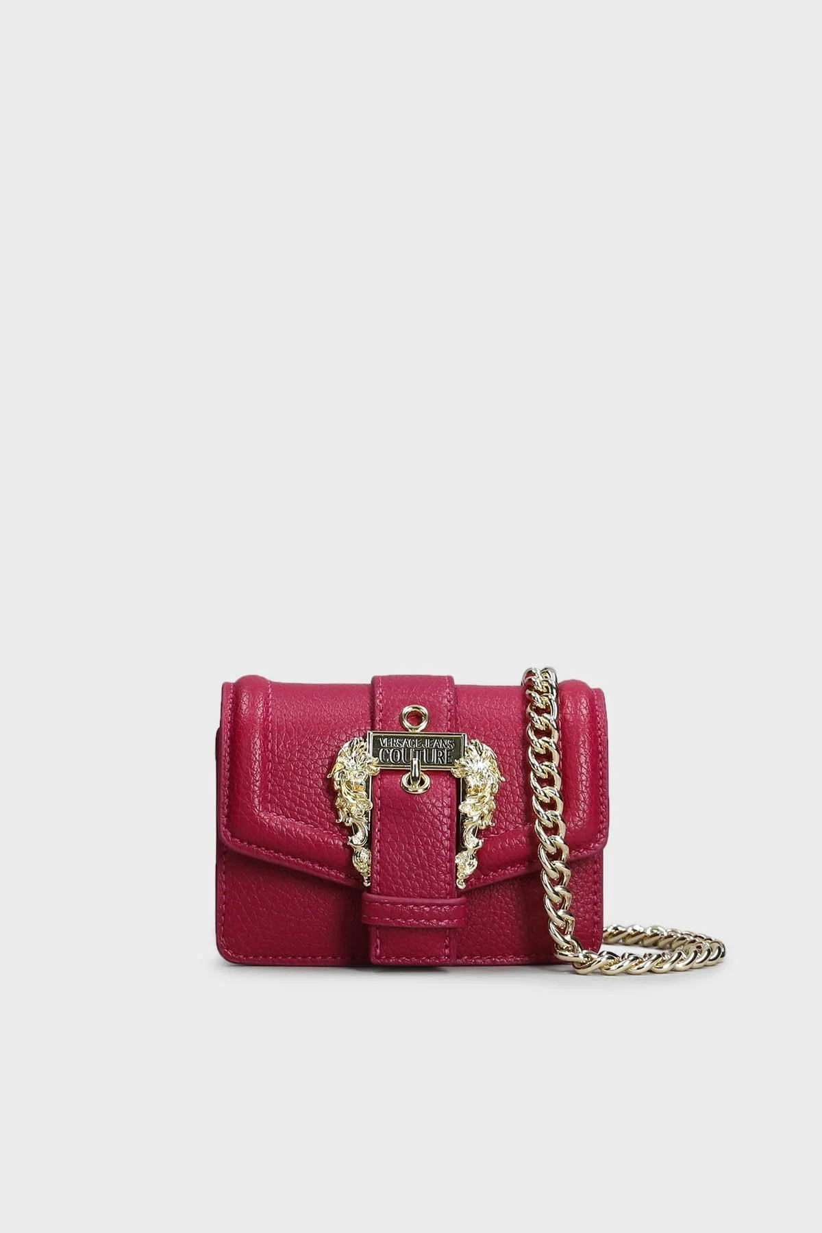 Versace Jeans Couture Logolu Çıkarılabilir Zincir Askılı Bayan Çanta 73VA4BFO ZS413 538 BORDO - 1