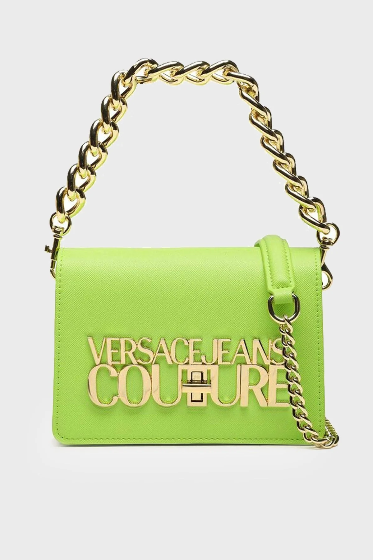 Versace Jeans Couture Logolu Çıkarılabilir Zincir Askılı Bayan Çanta 74VA4BL3 ZS467 110 YEŞİL - 1