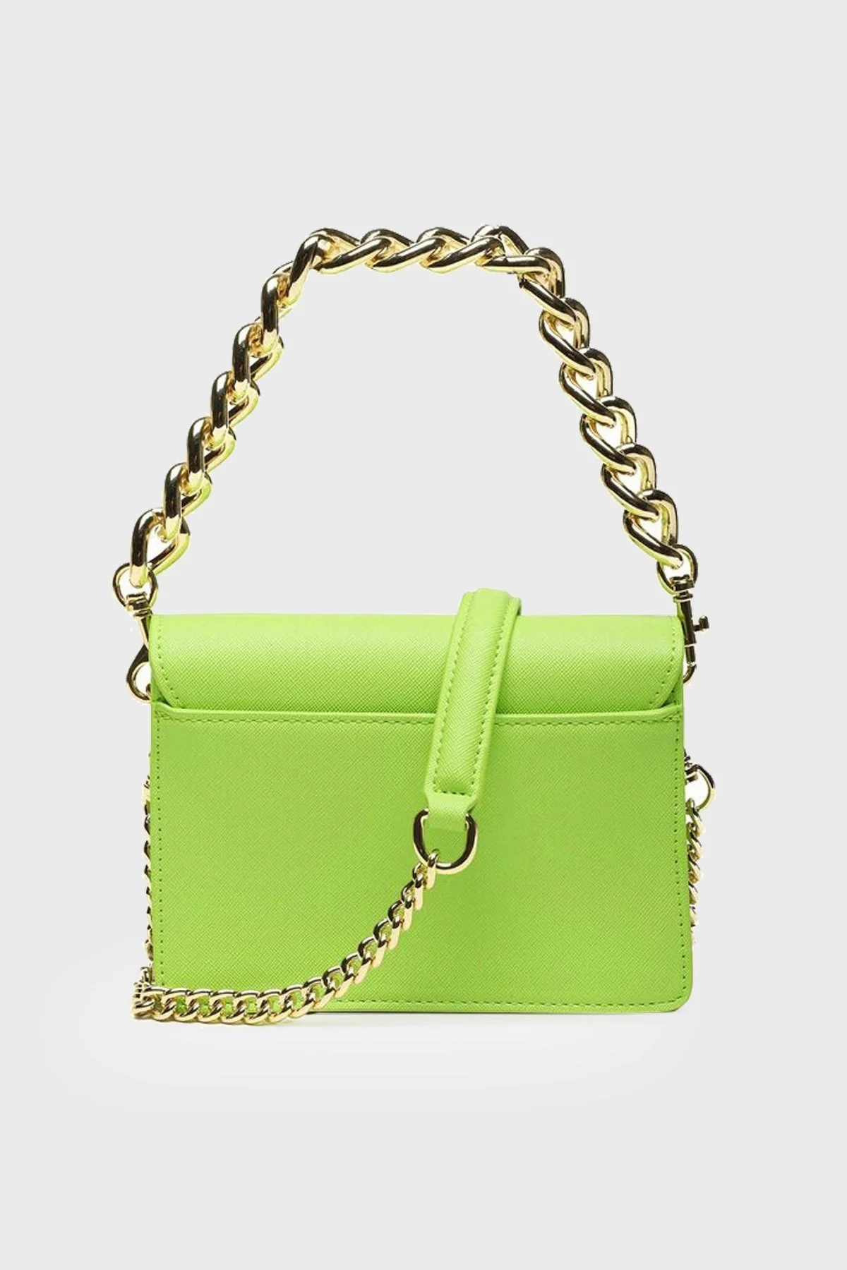 Versace Jeans Couture Logolu Çıkarılabilir Zincir Askılı Bayan Çanta 74VA4BL3 ZS467 110 YEŞİL - 4