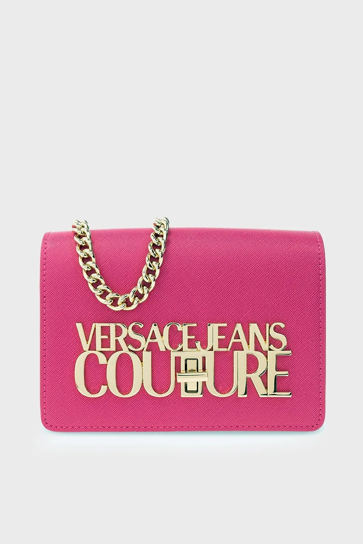 Versace Jeans Couture Logolu Çıkarılabilir Zincir Askılı Bayan Çanta 74VA4BL3 ZS467 406 FUŞYA - 1