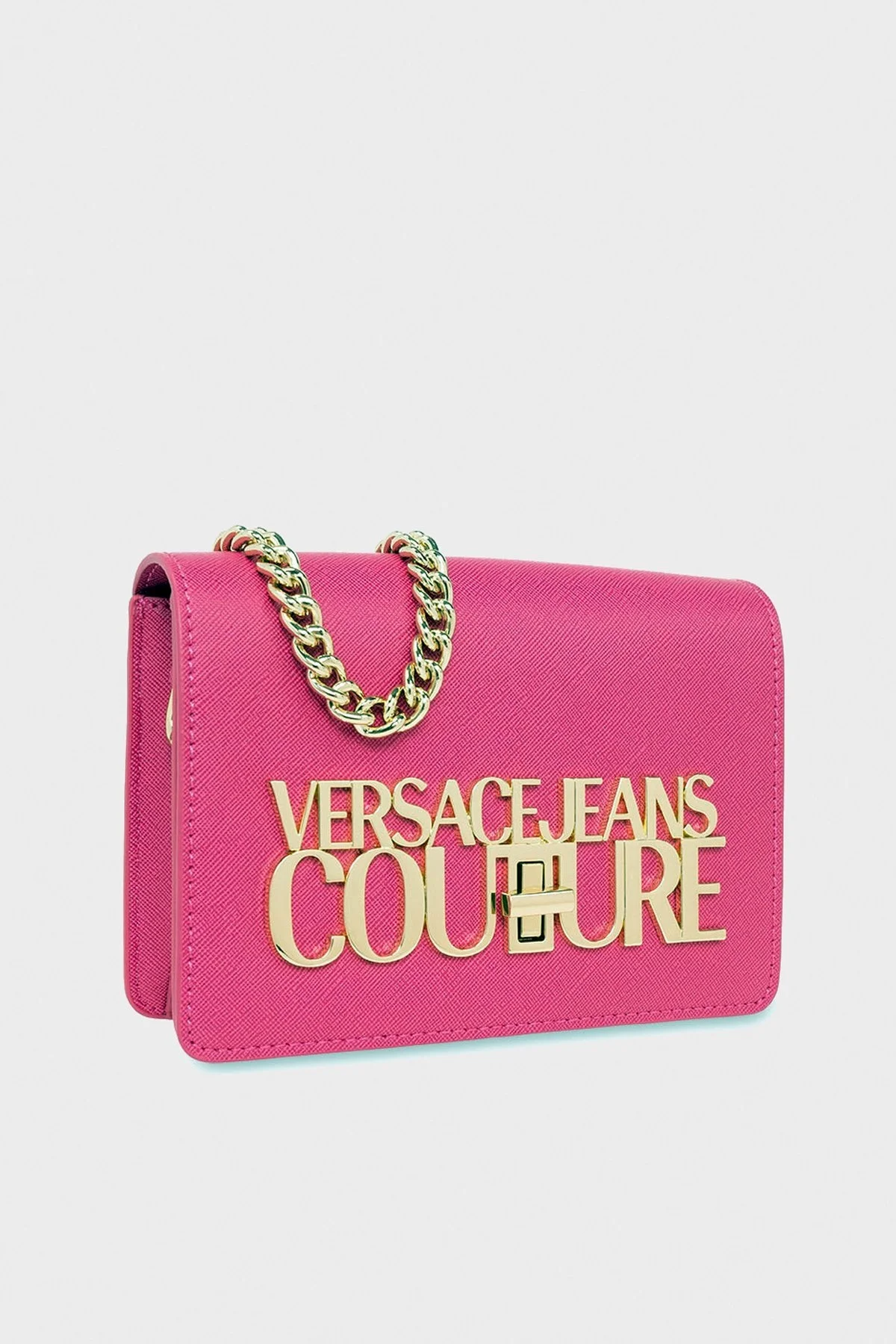Versace Jeans Couture Logolu Çıkarılabilir Zincir Askılı Bayan Çanta 74VA4BL3 ZS467 406 FUŞYA - 4