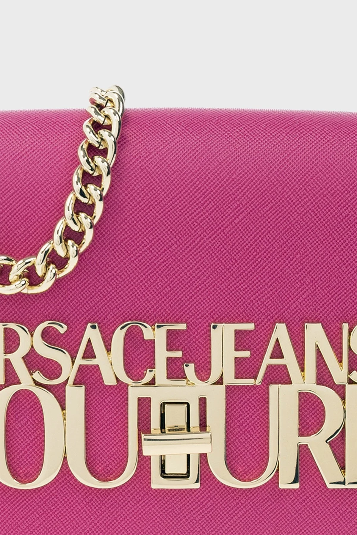 Versace Jeans Couture Logolu Çıkarılabilir Zincir Askılı Bayan Çanta 74VA4BL3 ZS467 406 FUŞYA - 6