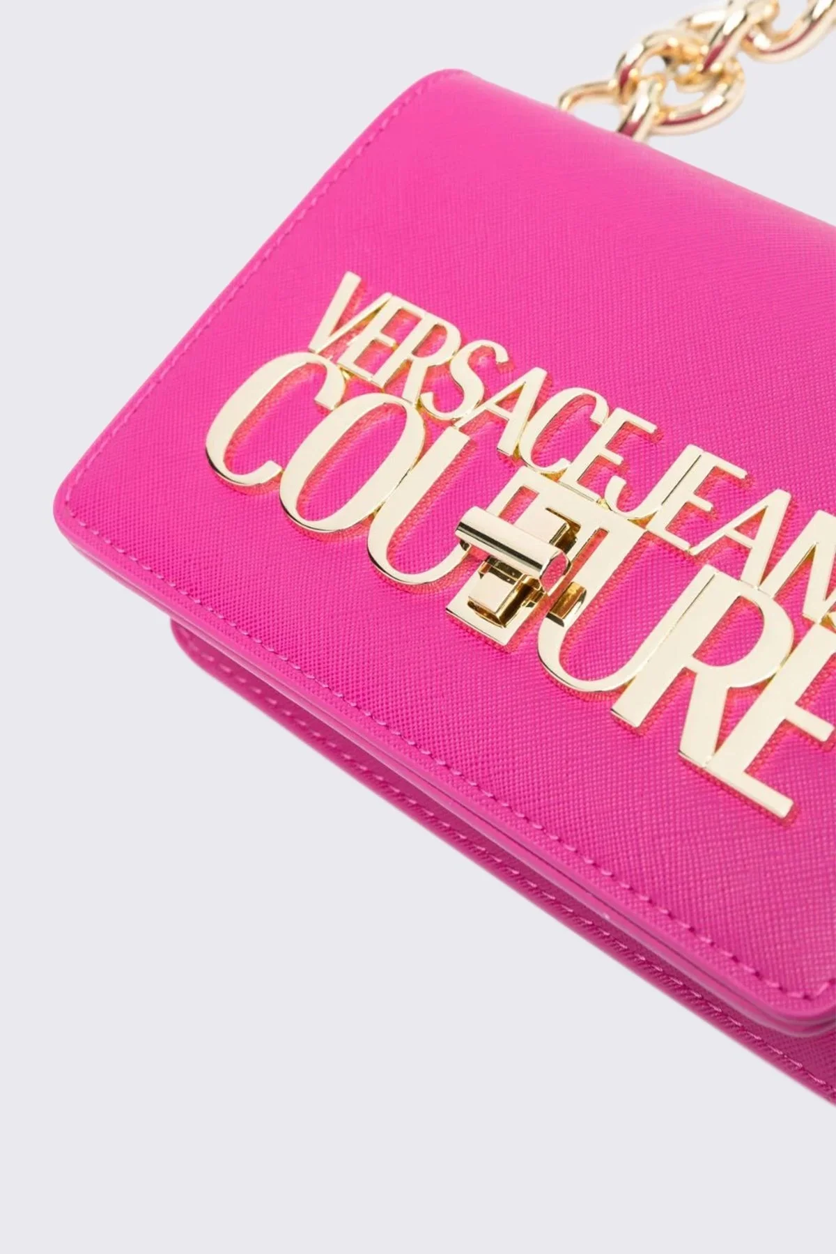 Versace Jeans Couture Logolu Çıkarılabilir Zincir Askılı Bayan Çanta 75VA4BL3 ZS467 312 FUŞYA - 5