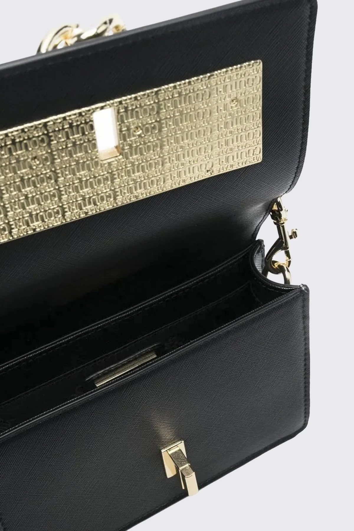 Versace Jeans Couture Logolu Çıkarılabilir Zincir Askılı Bayan Çanta 75VA4BL3 ZS467 899 SİYAH - 5