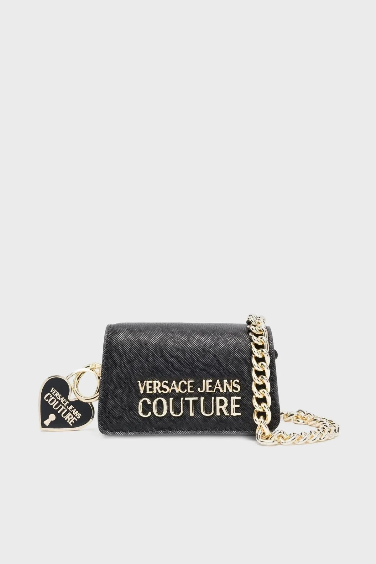 Versace Jeans Couture Logolu Çıkarılabilir Zincir Askılı Mini Bayan Çanta 74VA4BC9 ZS467 899 SİYAH - 1