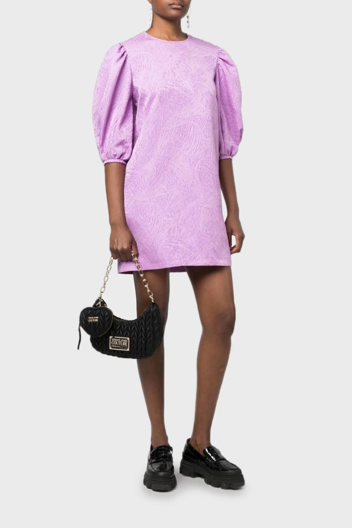 Versace Jeans Couture Logolu Cüzdan Detaylı Zincir Askılı Bayan Çanta 73VA4BO1 ZS409 899 SİYAH - 2