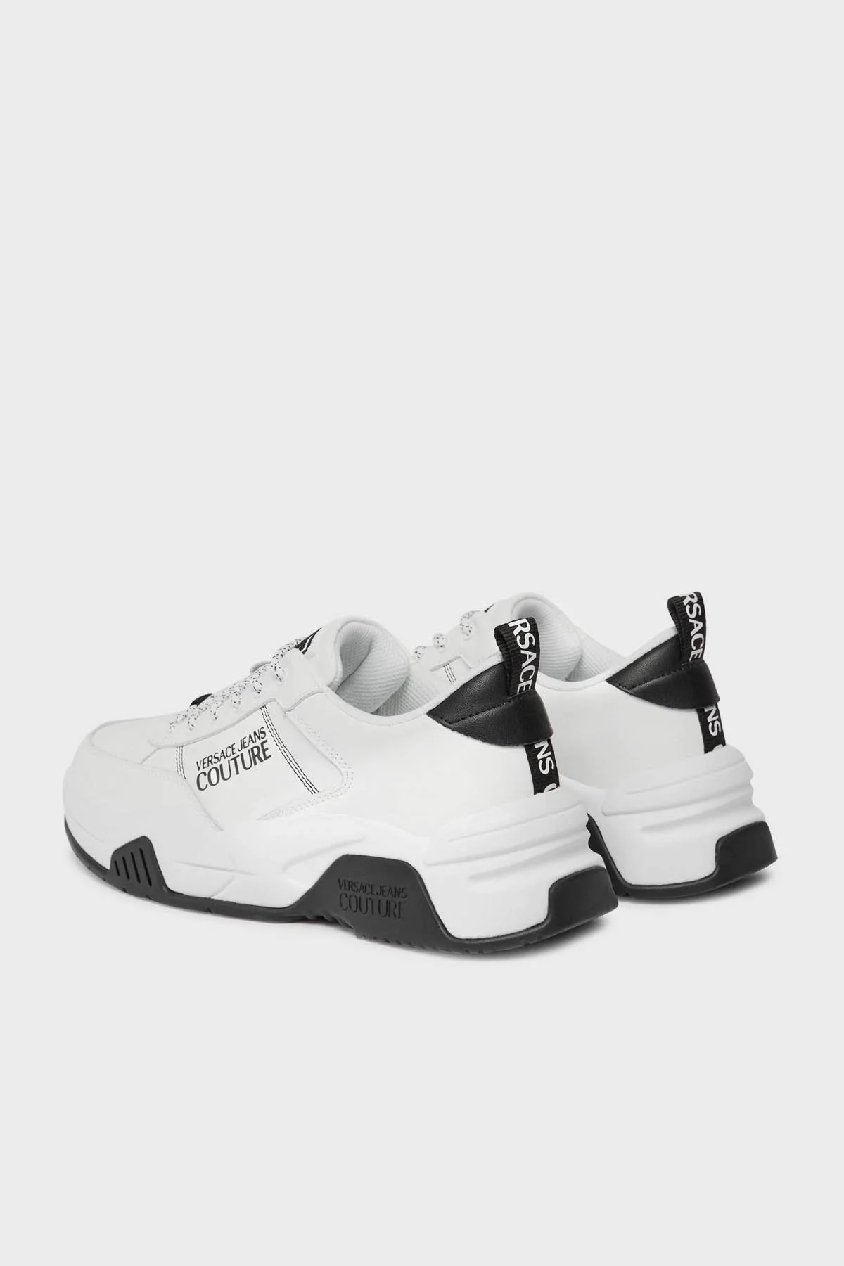 Versace Jeans Couture Logolu Deri Sneaker Erkek Ayakkabı