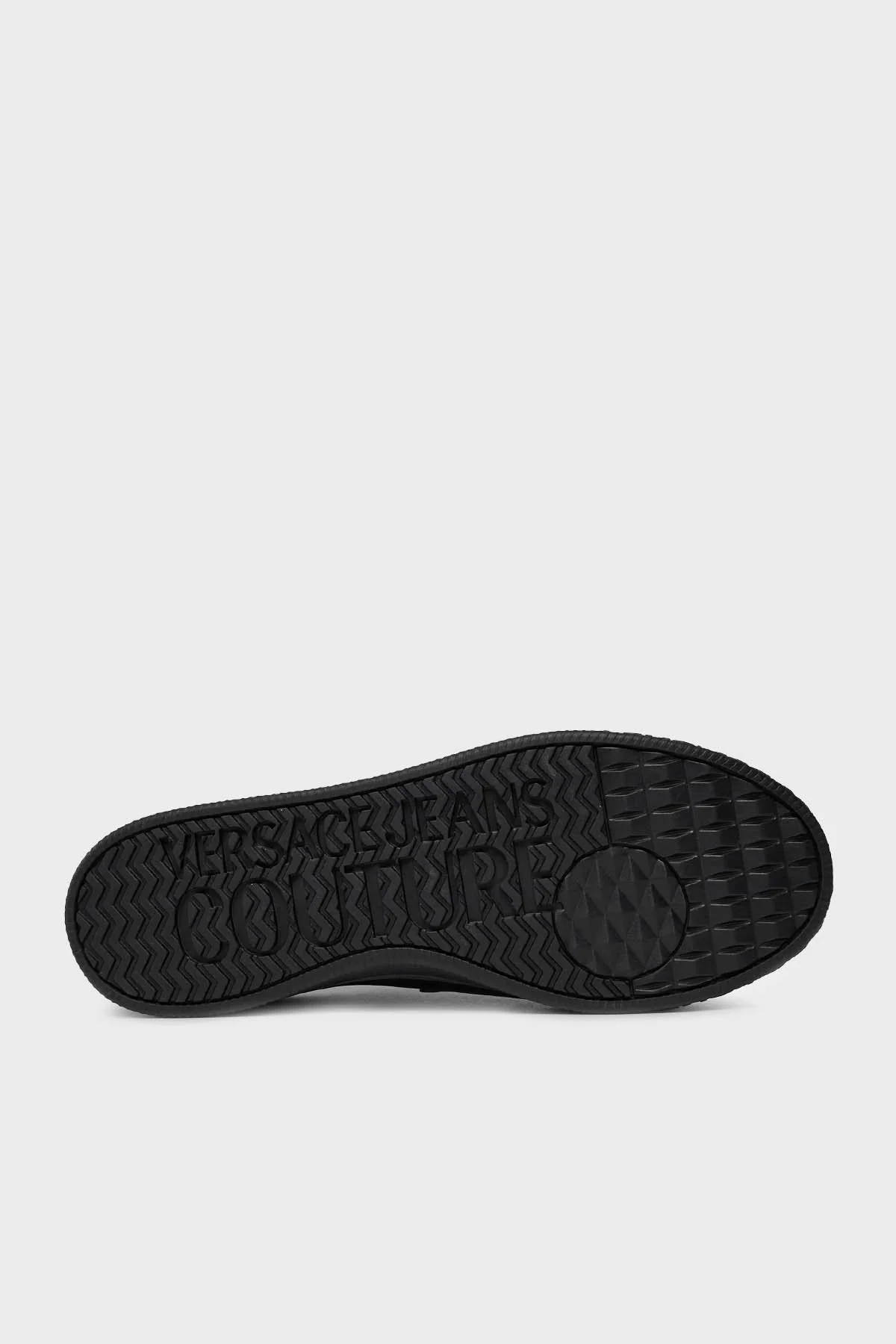 Versace Jeans Couture Logolu Deri Sneaker Erkek Ayakkabı 75YA3SK1 ZP332 G89 SİYAH-GOLD - 4