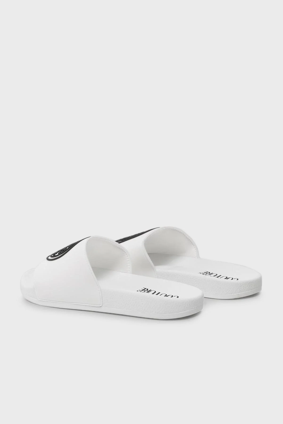 Versace Jeans Couture Logolu Düz Erkek Terlik 73YA3SQ3 ZS192 003 BEYAZ - 8