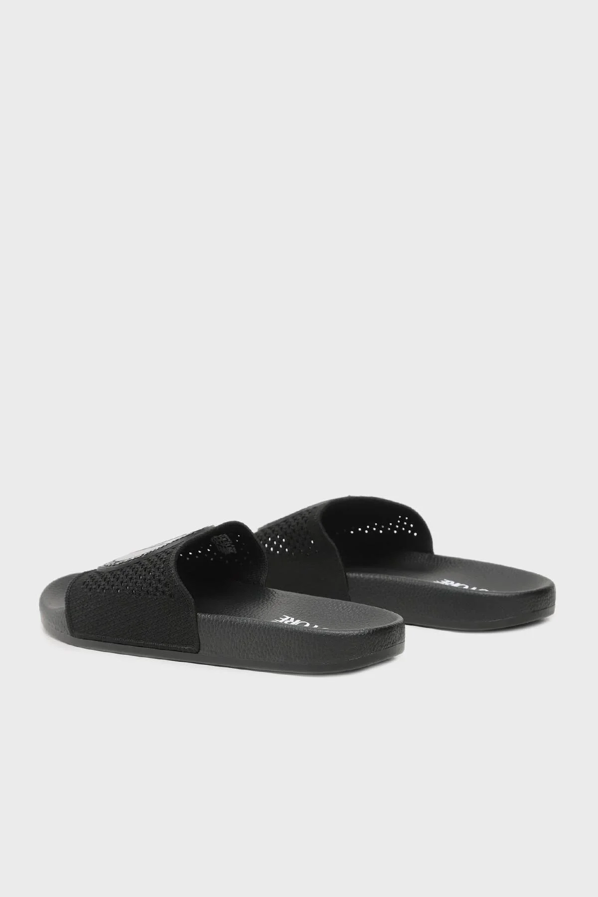 Versace Jeans Couture Logolu Düz Erkek Terlik 74YA3SQ9 ZS641 899 SİYAH - 2