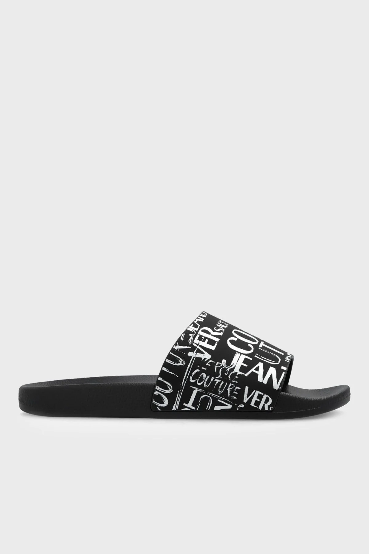 Versace Jeans Couture Logolu Erkek Terlik 74YA3SQ4 ZS638 L01 SİYAH - 1