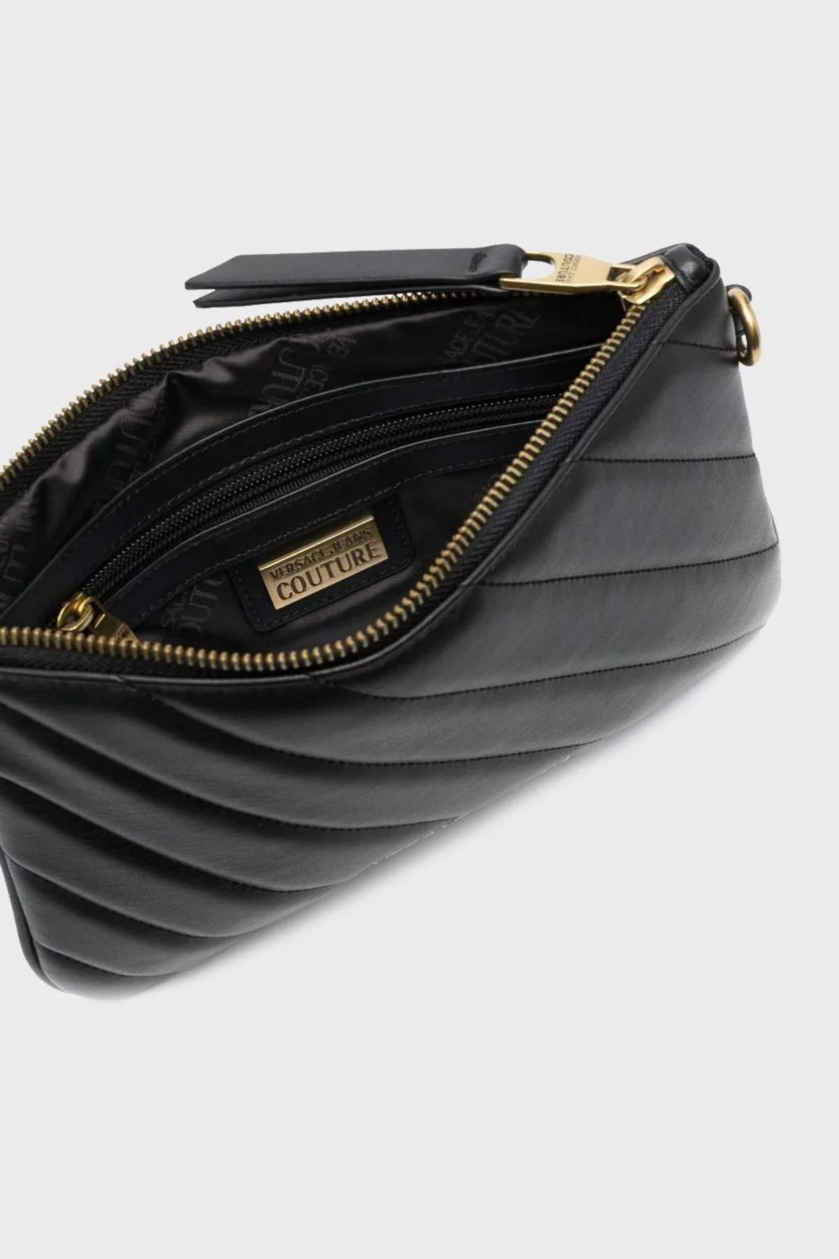 Versace Jeans Couture Logolu Fermuarlı Bayan Çanta 74VA4BAX ZS409 899 SİYAH - 3