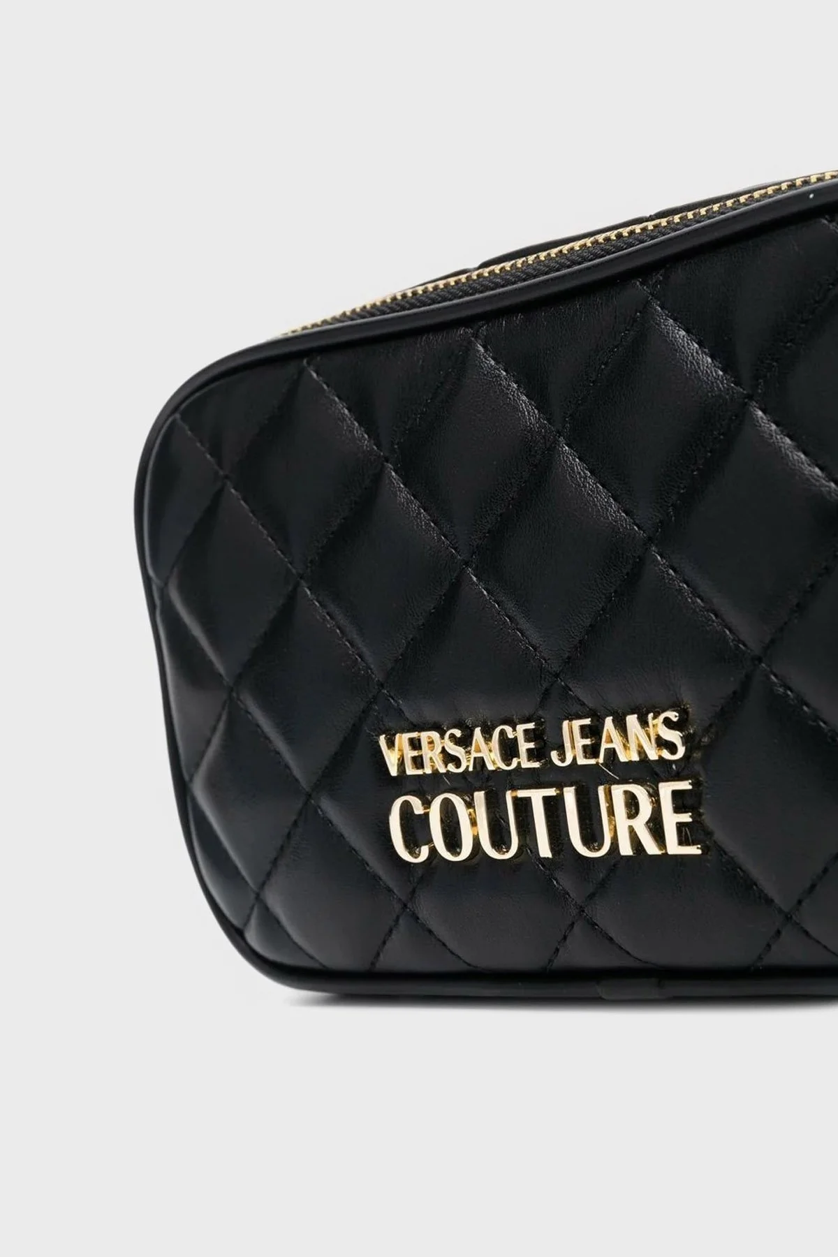 Versace Jeans Couture Logolu Fermuarlı Kapitone Bayan Çanta 73VA4BC8 ZS409 899 SİYAH - 4