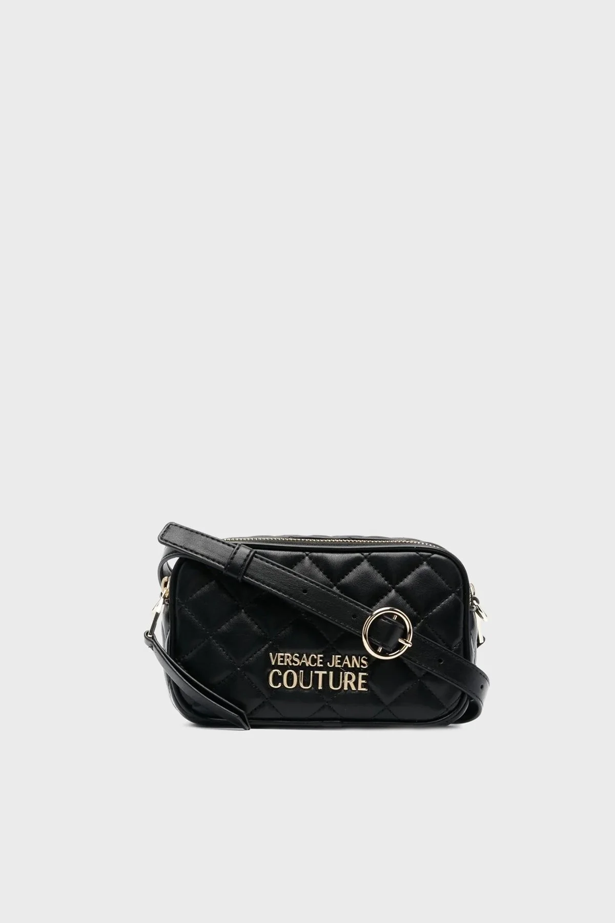 Versace Jeans Couture Logolu Fermuarlı Kapitone Bayan Çanta 73VA4BC8 ZS409 899 SİYAH - 1
