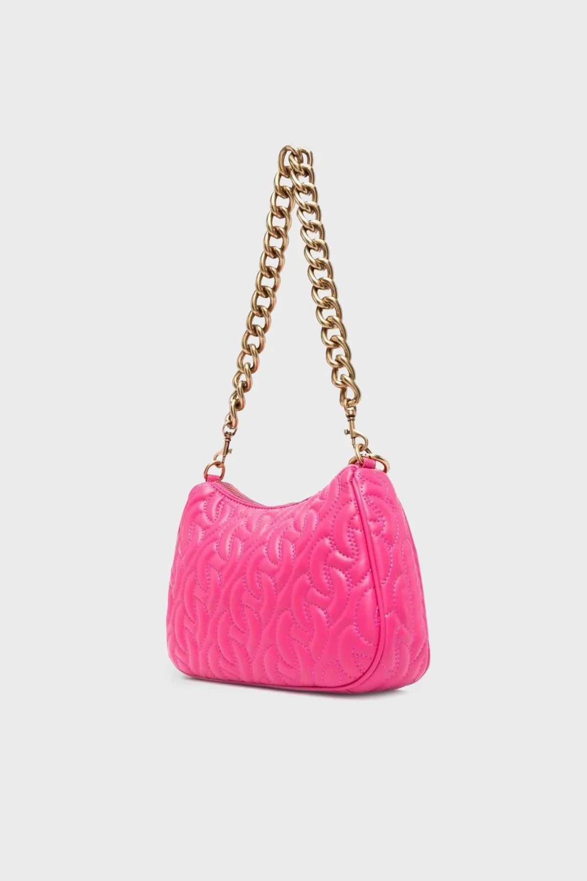 Versace Jeans Couture Logolu Fermuarlı Zincir Askılı Bayan Çanta 75VA4BA6 ZS803 455 FUŞYA - 3