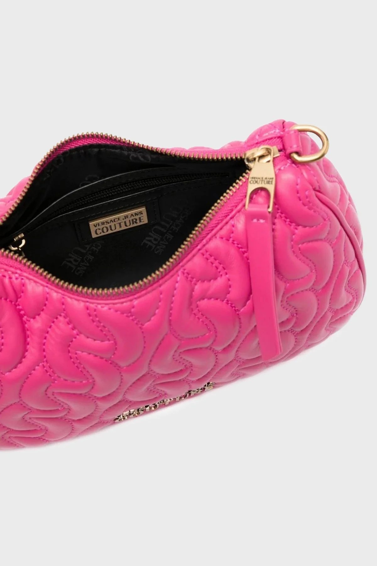 Versace Jeans Couture Logolu Fermuarlı Zincir Askılı Bayan Çanta 75VA4BA6 ZS803 455 FUŞYA - 5
