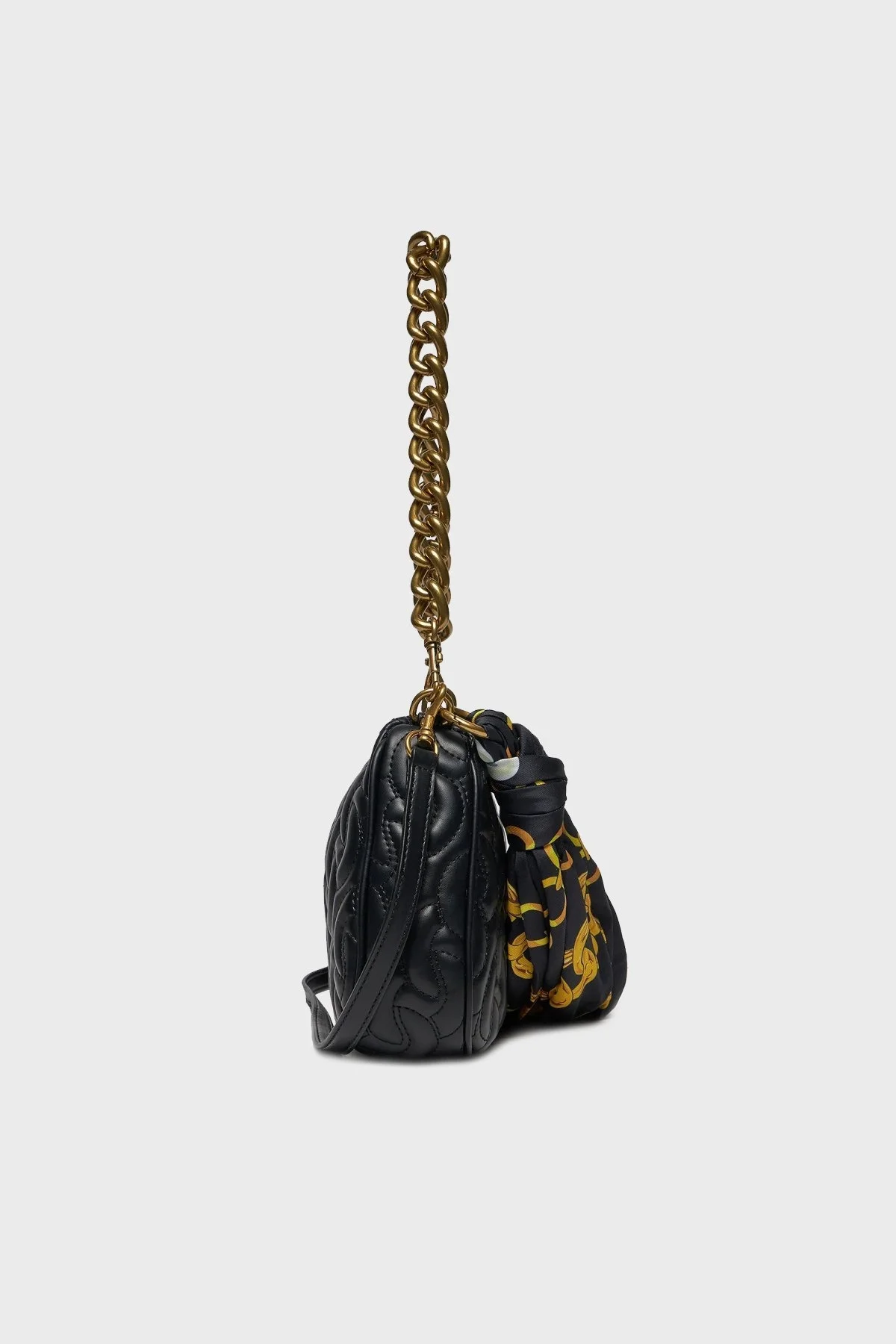 Versace Jeans Couture Logolu Fermuarlı Zincir Askılı Bayan Çanta 75VA4BA6 ZS803 899 SİYAH - 2